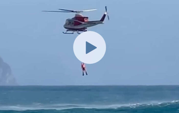 salvataggio in mare in liguria, davanti a quinto