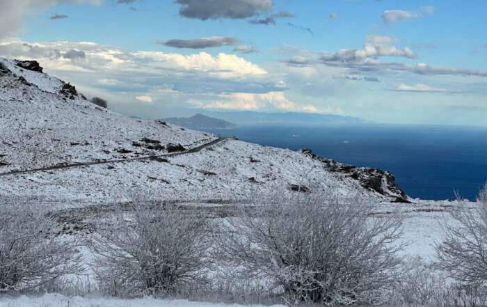 monte beigua 13 aprile innevato