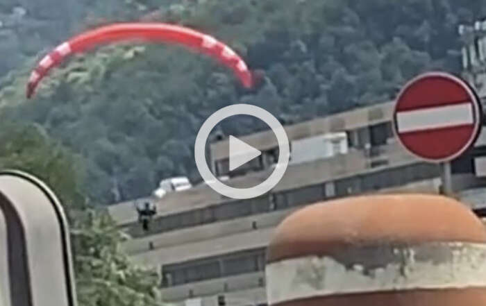 parapendio nel bisagno