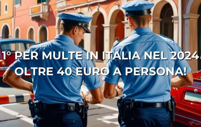 Liguria 1° per multe in Italia nel 2024 Oltre 40 euro a persona!