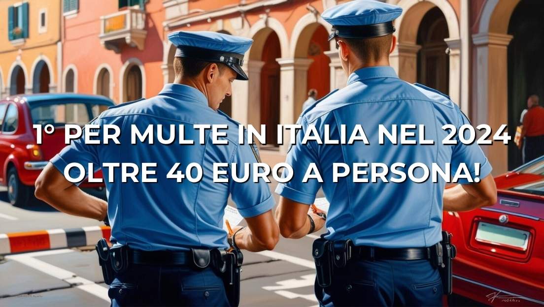 Liguria 1° per multe in Italia nel 2024 Oltre 40 euro a persona!